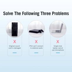 Звуковая плата Vention Audio USB 2х3,5mm jack Metal Фото 4