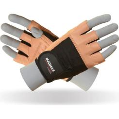 Перчатки для фитнеса MadMax MFG-444 Fitness Brown S Фото