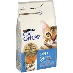 Сухой корм для кошек Purina Cat Chow Feline 3 в 1 з індичкою 1.5 кг Фото 1