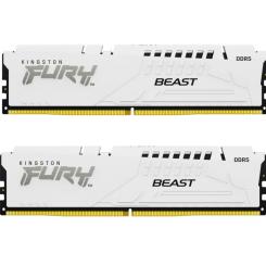 Модуль памяти для компьютера Kingston Fury (ex.HyperX) DDR5 32GB (2x16GB) 5600 MHz Beast White Фото