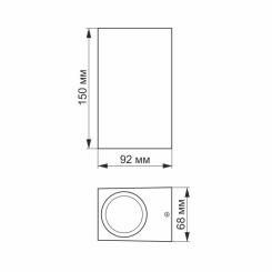 Светильник Videx архітектурний AR012G IP54 GU10x2 Фото 3