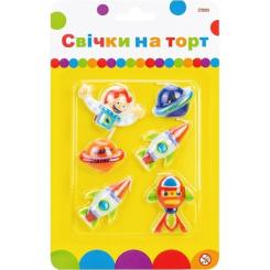 Свеча Maxi Космос 6 шт на торт Фото