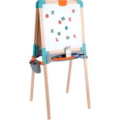 Мольберт Smoby Веселое обучение 80 аксессуаров 50х55х120 см Фото