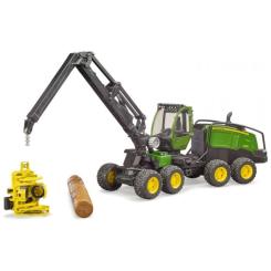 Спецтехника Bruder Харвестер John Deere 1270G с 1 бревном Фото 9