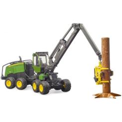 Спецтехника Bruder Харвестер John Deere 1270G с 1 бревном Фото 2