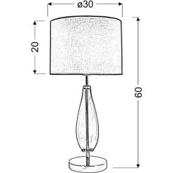 Настольная лампа Candellux 41-01252 MARRONE Фото 1