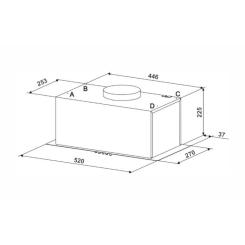Вытяжка кухонная Eleyus UNIA 800 LED 52 BL Фото 10