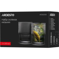 Набор стаканов Ardesto Graphite 200 мл 2 шт Фото 2