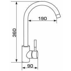 Смеситель GRANADO Elche LUX marron Фото 6