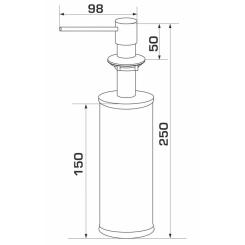 Дозатор для жидкого мыла GRANADO Redondo inox Фото 3