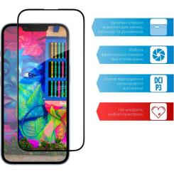 Стекло защитное ACCLAB Full Glue Apple iPhone 14 Plus Фото 2