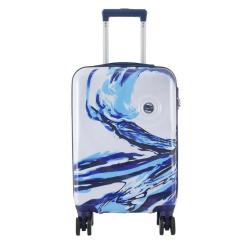 Чемодан Semi Line Print 20" S White/Blue Фото 1