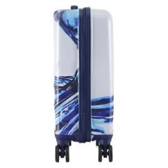 Чемодан Semi Line Print 20" S White/Blue Фото 4