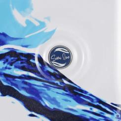 Чемодан Semi Line Print 20" S White/Blue Фото 8