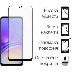 Стекло защитное Dengos Samsung Galaxy A05s (black) Фото 1