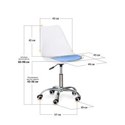 Офисное кресло Evo-kids Capri White / Blue Фото 1