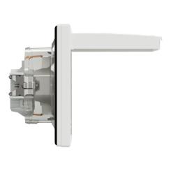 Розетка Schneider Electric ASFORA з кришкою IP44, біла Фото 2