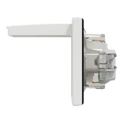 Розетка Schneider Electric ASFORA з кришкою IP44, біла Фото 3