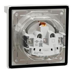 Розетка Schneider Electric ASFORA з кришкою IP44, біла Фото 6