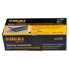 Гвозди Sigma планкові 40x1.25x1мм для пневмостеплера 5000шт Фото 3