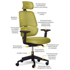 Офисное кресло Mealux Leo Air Plus Green Фото 1