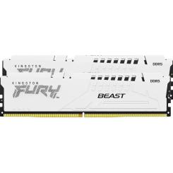 Модуль памяти для компьютера Kingston Fury (ex.HyperX) DDR5 64GB (2x32GB) 5600 MHz FURY Beast White Фото 2