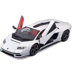 Машина Bburago Lamborghini Countach LPI 800-4 (белая, 1:24) Фото 3