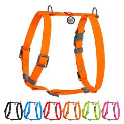 Шлей для собак WAUDOG Waterproof анатомическая Н-образная S оранжевая Фото 1