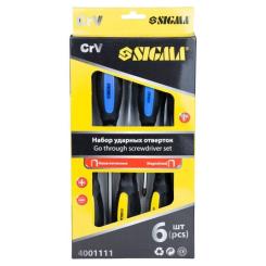 Набор отверток Sigma ударных 6шт CrV Фото 6