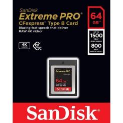 Карта памяти SanDisk 64GB CFexpress Extreme Pro Фото 3