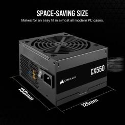 Блок питания Corsair 550W CX550 Фото 8