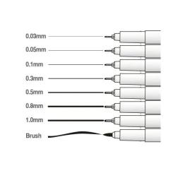 Лайнер Marvy Мульти-лайнер 4600-S 0.8мм, черный Фото 1