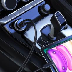 Зарядное устройство Choetech Car USB-A/USB-C 30W QC3.0/PD Фото 8