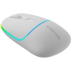 Мышка Canyon MW-22 Dual Band RGB Wireless Snow White Фото 1