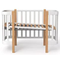 Кроватка Angelo Magic белая (бело-буковая) 120х60 Фото 1