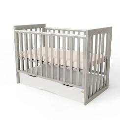 Кроватка Angelo LUX-11 (серый) 120x60 Фото