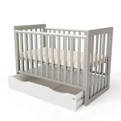 Кроватка Angelo LUX-11 (серый) 120x60 Фото 1