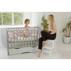 Кроватка Angelo LUX-11 (серый) 120x60 Фото 5