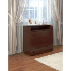 Комод-пеленатор Angelo Мишка с сердцем (орех) 90х51х90 Фото 3