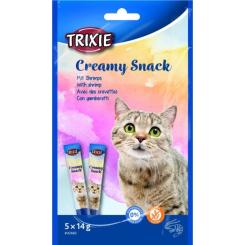 Лакомство для котов Trixie Creamy Snacks креветки 5х14 г Фото