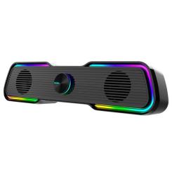 Акустическая система Aula N-169B Led USB Black Фото 1