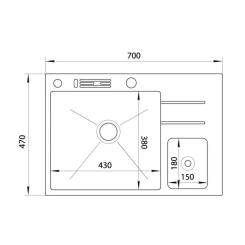 Мойка кухонная Nett NSM-7047 Фото 4