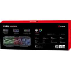 Клавиатура Xtrike ME KB-306 LED USB UA Black Фото 7