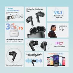 Наушники Blackview AirBuds 4 White Фото 6
