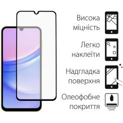 Стекло защитное Dengos Samsung Galaxy A25 (black) Фото 1