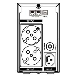Источник бесперебойного питания Marsriva MR-UF800L 480W LCD Фото 2