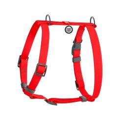 Шлей для собак WAUDOG Waterproof Н-образная анатомическая L красная Фото 1