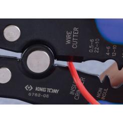 Съемник изоляции KING TONY для зачистки, резки и обжима Фото 3