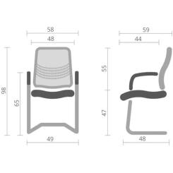Офисное кресло Аклас Асті CF Сірий Фото 5