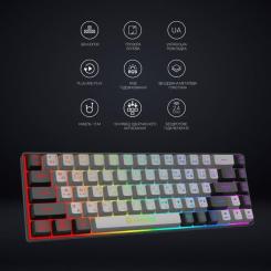 Клавиатура GamePro GK935 Wireless LED Black Фото 7